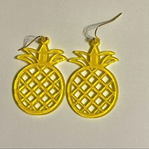 Brand New Pineapple Acrylic Dangle Earring